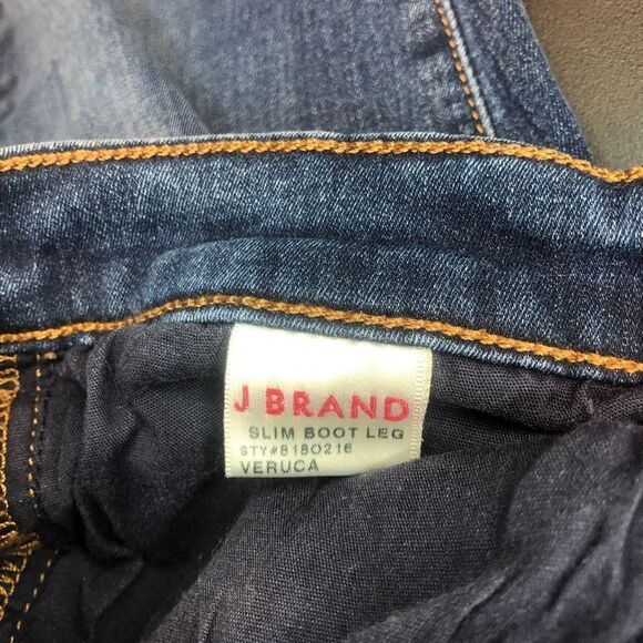 J BRAND CUFFED SLIM BOOT LEG VERUCA INDIGO BERMUDA SHORTS SIZE 30 MADE IN USA - Picture 7 of 7
